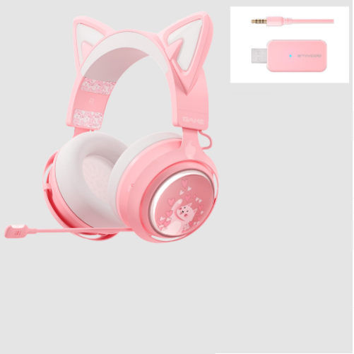 GS510 Cat Ears Headset - RGB Wireless 7.0 Sound