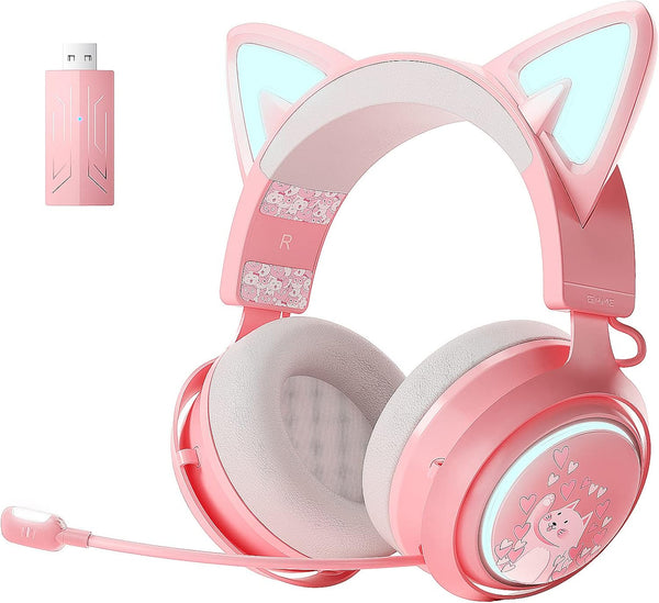 GS510 Cat Ears Headset - RGB Wireless 7.0 Sound