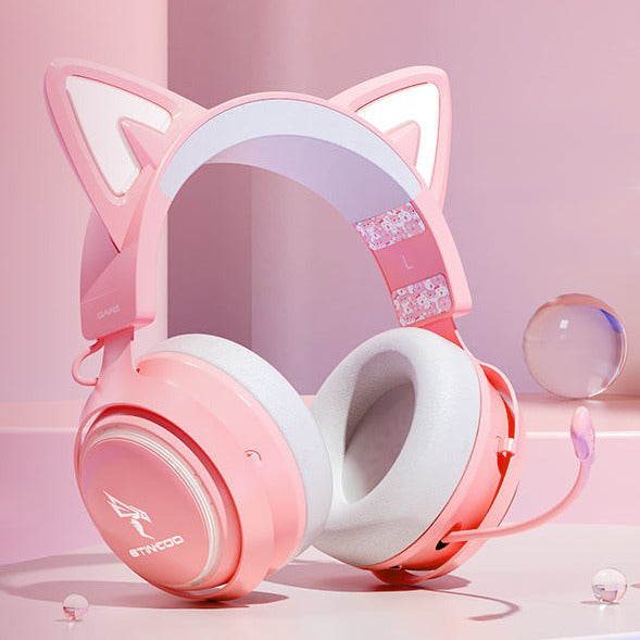 GS510 Cat Ears Headset - RGB Wireless 7.0 Sound