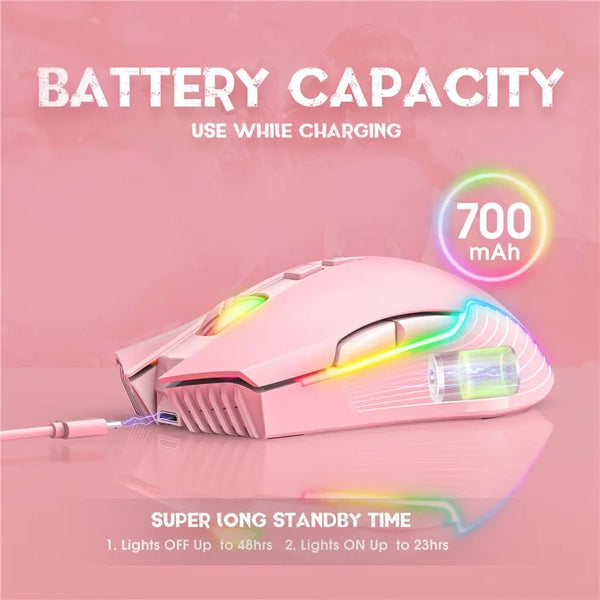 CW905 - Pink Wireless Gaming Mouse