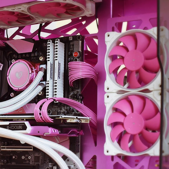 Pink Cooling PC Fan 💕 ARGB Temperature Controlled Fan