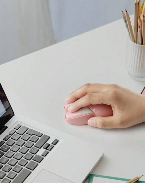 Pink Bunny Ears -  Wireless Mouse