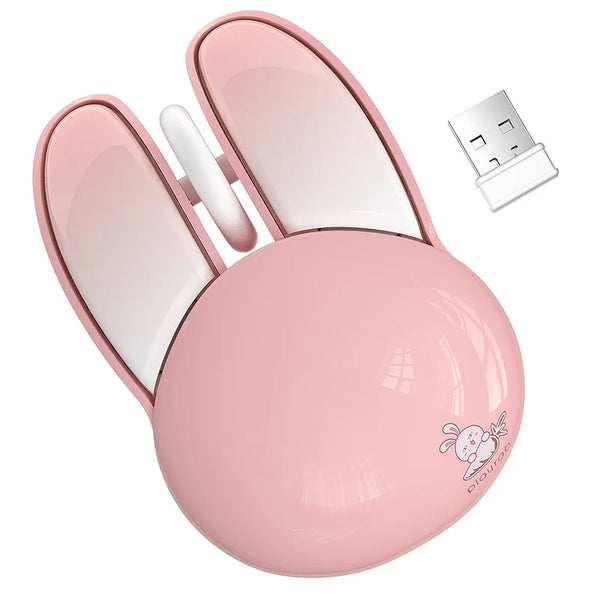 Pink Bunny Ears -  Wireless Mouse