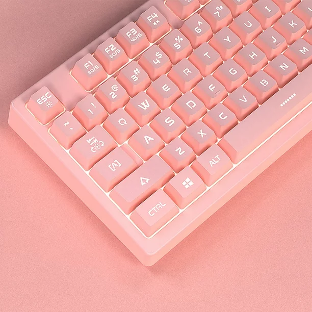 Pink Keyboard Top Pink Gaming |Pink Keyboards & Keycaps โจ๏ธ ๐ Portable, Gaming, Custom ...