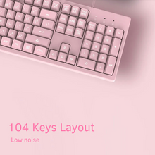 Cargar imagen en el visor de la galería, DSK100 - Teclado Rosa Ergonómico - 104 teclas
