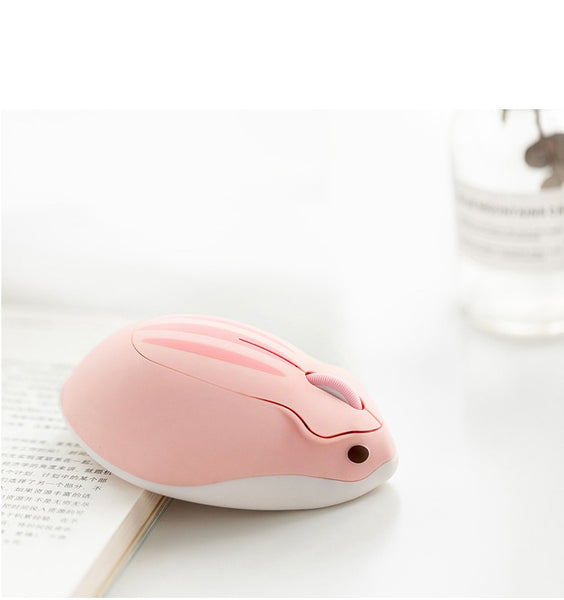Pink Wireless Hamster Mouse