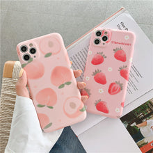 Load image into Gallery viewer, Peachy Paradise and Strawberry Fields - iPhone Case
