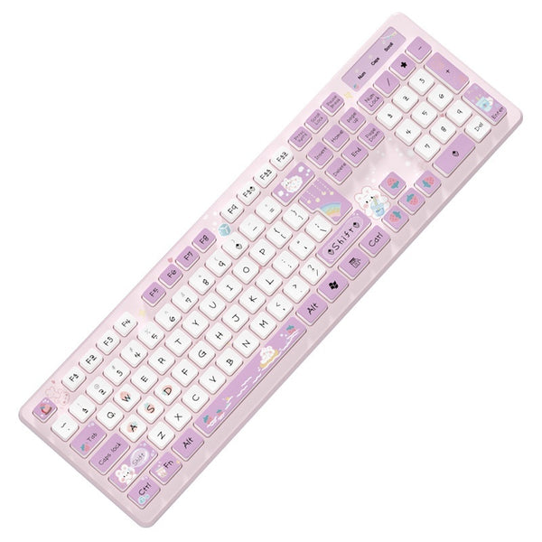 Milk Tea Cute Rabbit Wired/ Wireless Keyboard