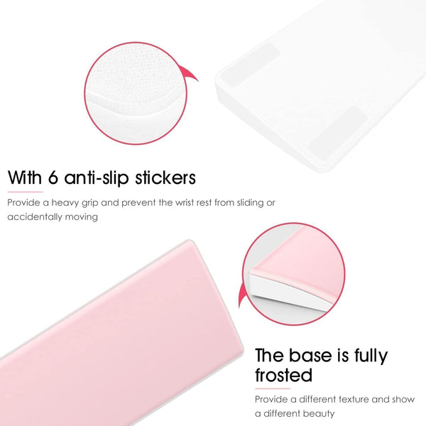 Pink PU Leather Keyboard Wrist Rest