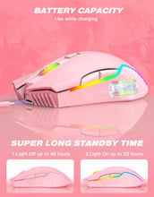 Load image into Gallery viewer, CW905 - Pink Wireless Gaming Mouse
