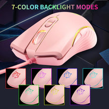 Load image into Gallery viewer, Pink Kitty - Wired Photoelectric Sliding Mouse
