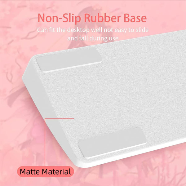 Pink PU Leather Keyboard Wrist Rest