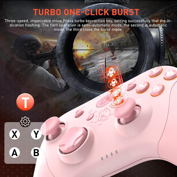 Pinky Bunny Controller - Dareu H101x - Nintendo Switch, PC & Android Controller
