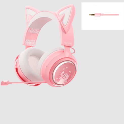 Cat Ears GS510 - Auriculares con Sonido 7.0 y luz RGB