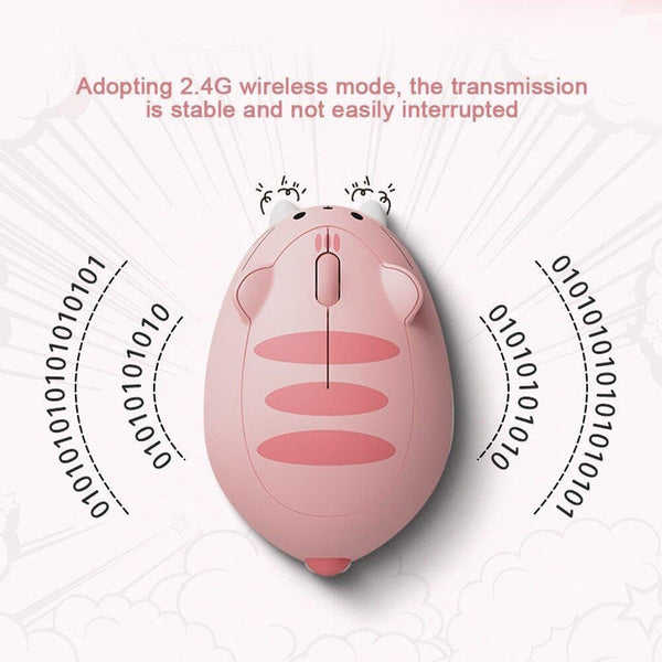 Pink Wireless Cat Mouse