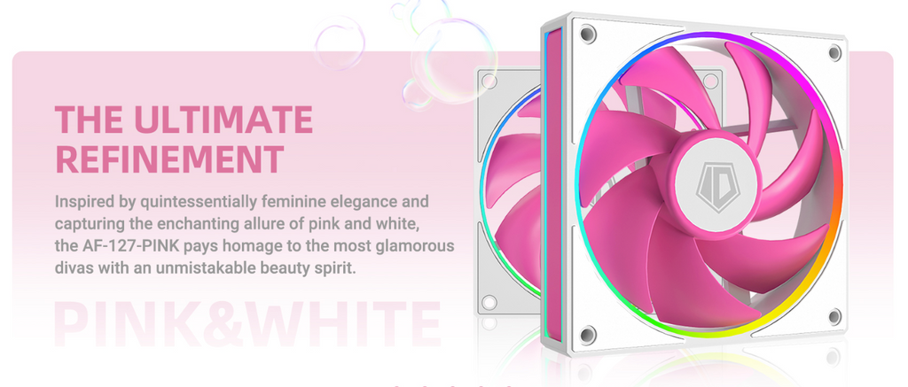 Pink Cooling PC Fan 💕 ARGB Temperature Controlled Fan | Pink Gaming