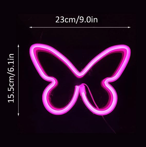 LED Light - Pink Butterfly