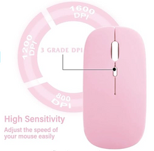 Load image into Gallery viewer, Macaron Pink Wireless Mouse
