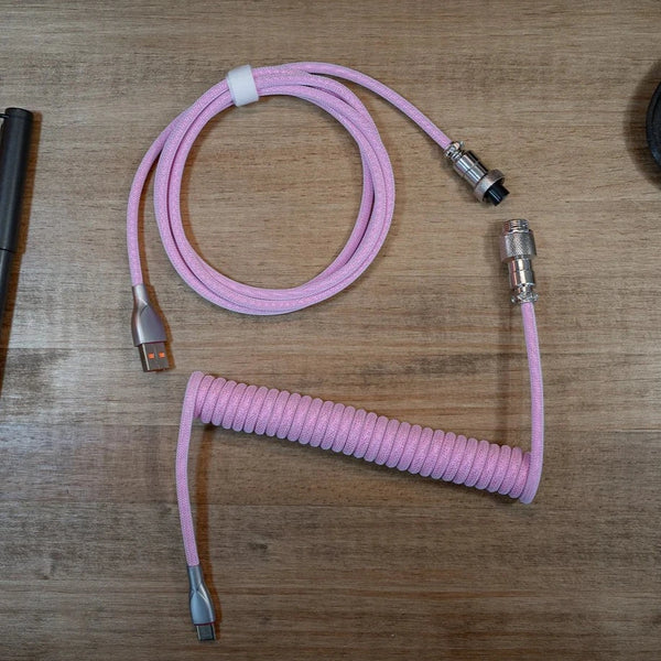 Keyboard Coiled Cable USB-C Cable - Helix