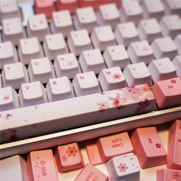 Sakura Keycaps OEM Height Five-sided Sublimation
