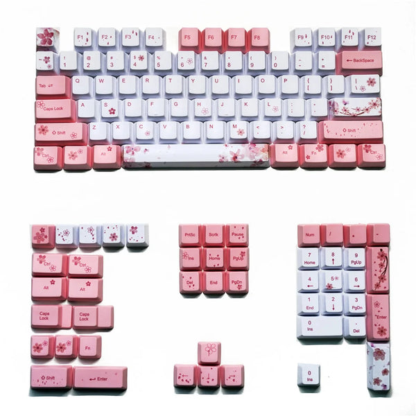 Sakura Keycaps OEM Height Five-sided Sublimation