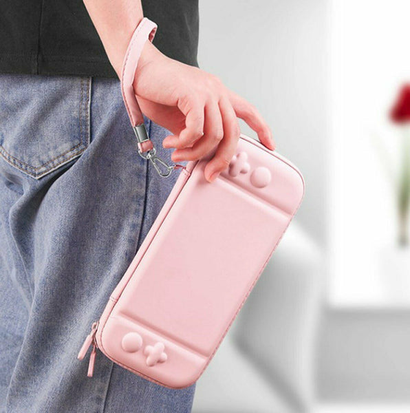 Pink Switch OLED Carrying Case