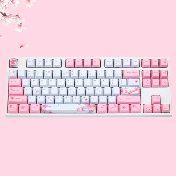 Sakura Keycaps OEM Height Five-sided Sublimation
