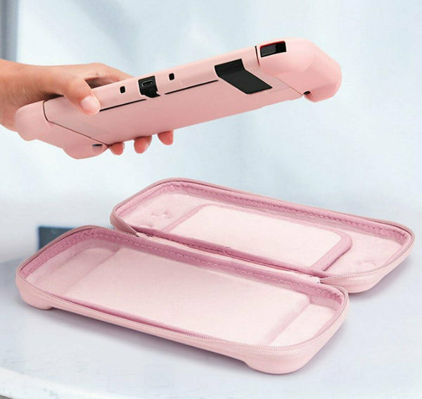 Pink Switch OLED Carrying Case