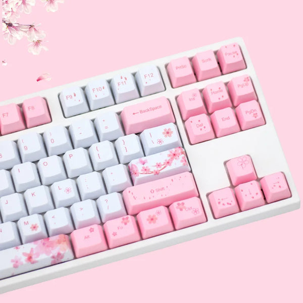 Sakura Keycaps OEM Height Five-sided Sublimation