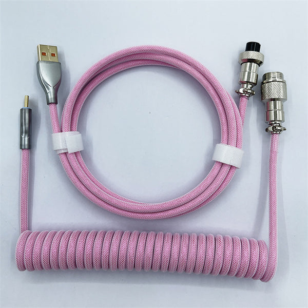 Keyboard Coiled Cable USB-C Cable - Helix