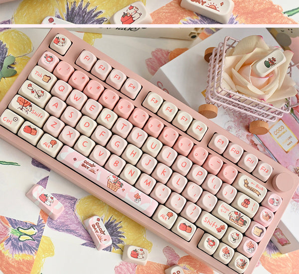 Cute Puppy Keyboard Keycaps - MOA Profile
