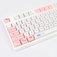 Load image into Gallery viewer, Pink Keycaps - Cute Rabbits
