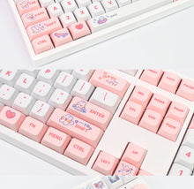 Load image into Gallery viewer, Pink Keycaps - Cute Rabbits
