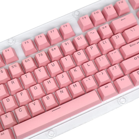 ABS/ PBT Light Pink Mechanical Keyboard Keycaps - Transparent Keycap