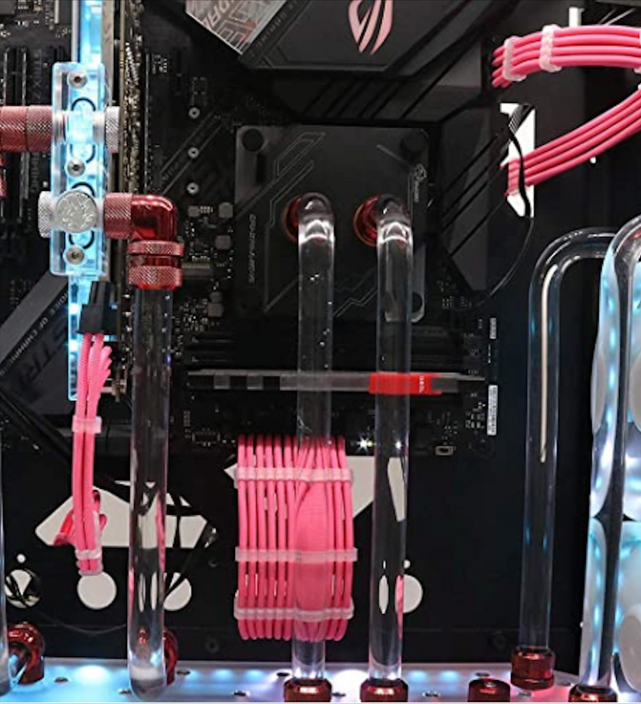 Pink Led Pc Cables Pink Motherboard Power Cable | Pink Gaming 💘