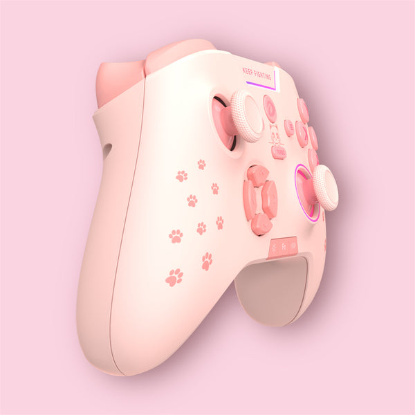Pink Kitty Paws - Dareu H105 - New Wireless Bluetooth Game Controller