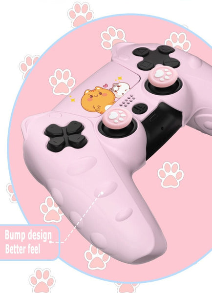 PS5 Dualsense Controller Cat Paw Protective Cover Set