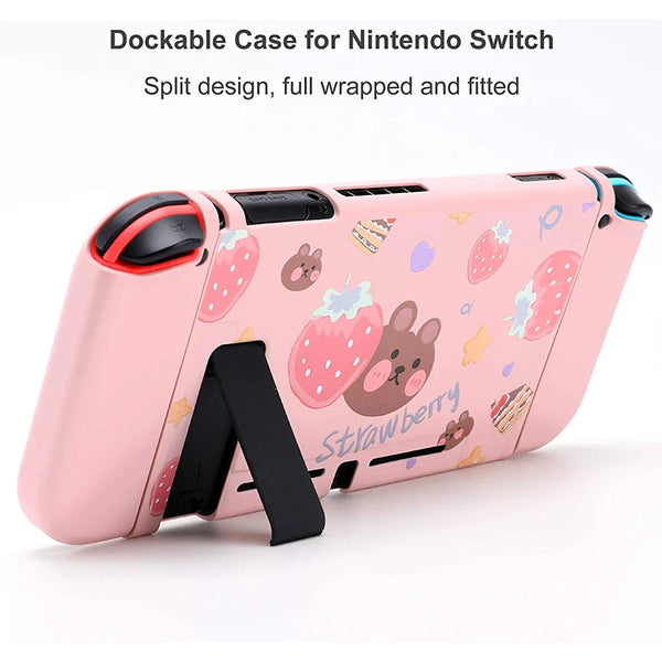 Nintendo Switch/ Lite Case - Fruity Pink Bear