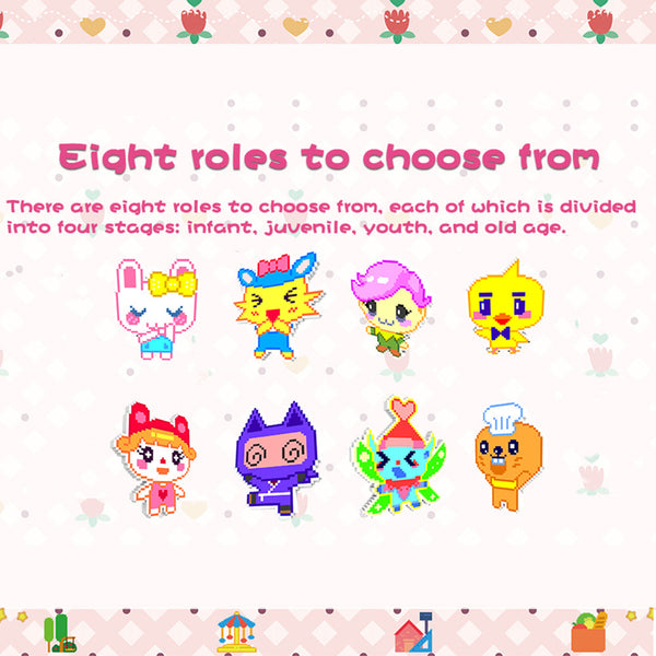 Tuoma Color Screen Virtual Pet Game Console
