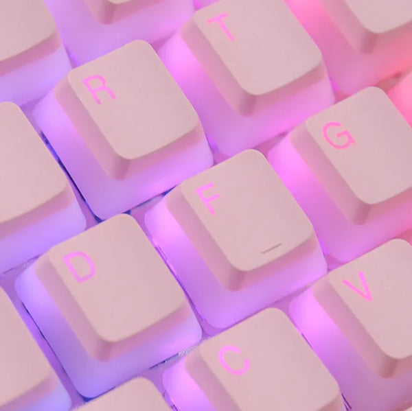 Pink PBT Keycaps