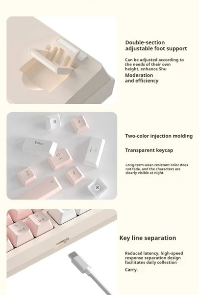 AK82 Three-Mode Mechanical Keyboard