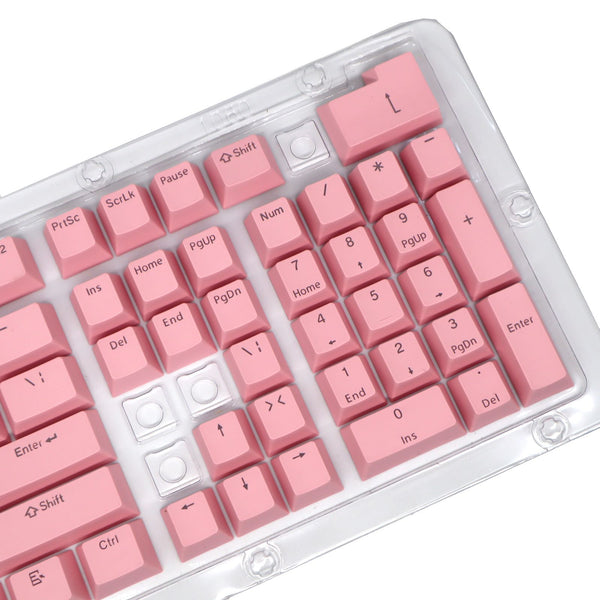 ABS/ PBT Light Pink Mechanical Keyboard Keycaps - Transparent Keycap