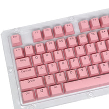 Load image into Gallery viewer, ABS/ PBT Light Pink Mechanical Keyboard Keycaps - Transparent Keycap
