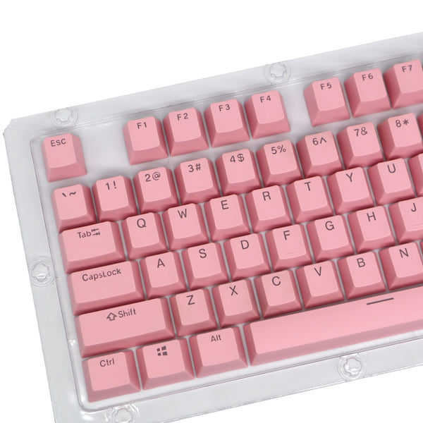 ABS/ PBT Light Pink Mechanical Keyboard Keycaps - Transparent Keycap