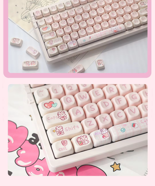 Snack Bunny MOA Keycaps