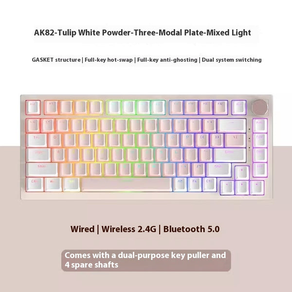 AK82 Three-Mode Mechanical Keyboard