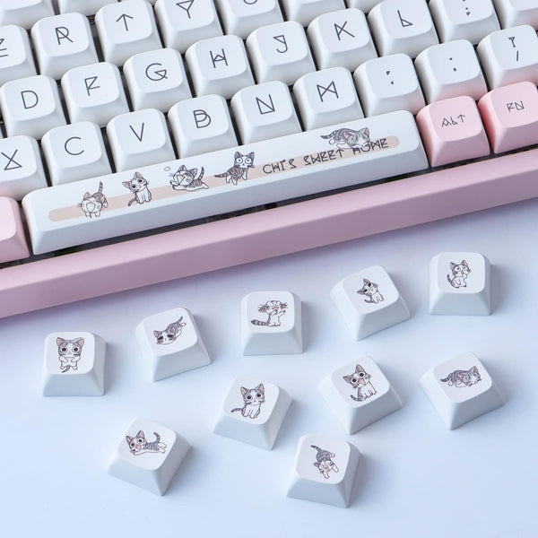 Cat Keyboard Keycaps - 140 Set
