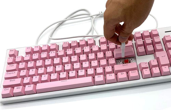 ABS/ PBT Light Pink Mechanical Keyboard Keycaps - Transparent Keycap