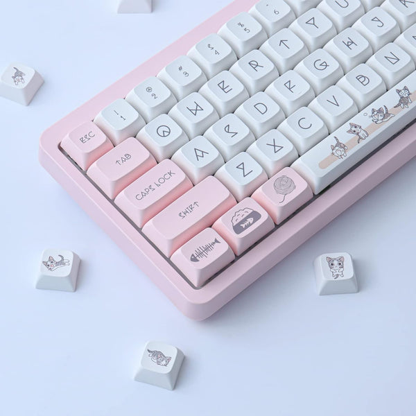 Cat Keyboard Keycaps - 140 Set