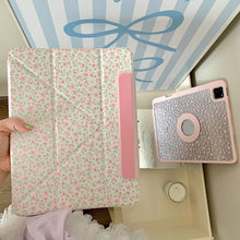 Cargar imagen en el visor de la galería, Funda Protectora Floral Rosa para iPad y Ranura para Apple Pen
